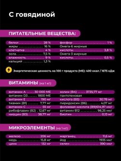 Корм для щенков Той-терьер, с говядиной, 6 кг