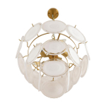 8320/5 MODERNI LN26 137 латунь/белый, металл/стекло Люстра E14 5*40W 220V CHIPSY