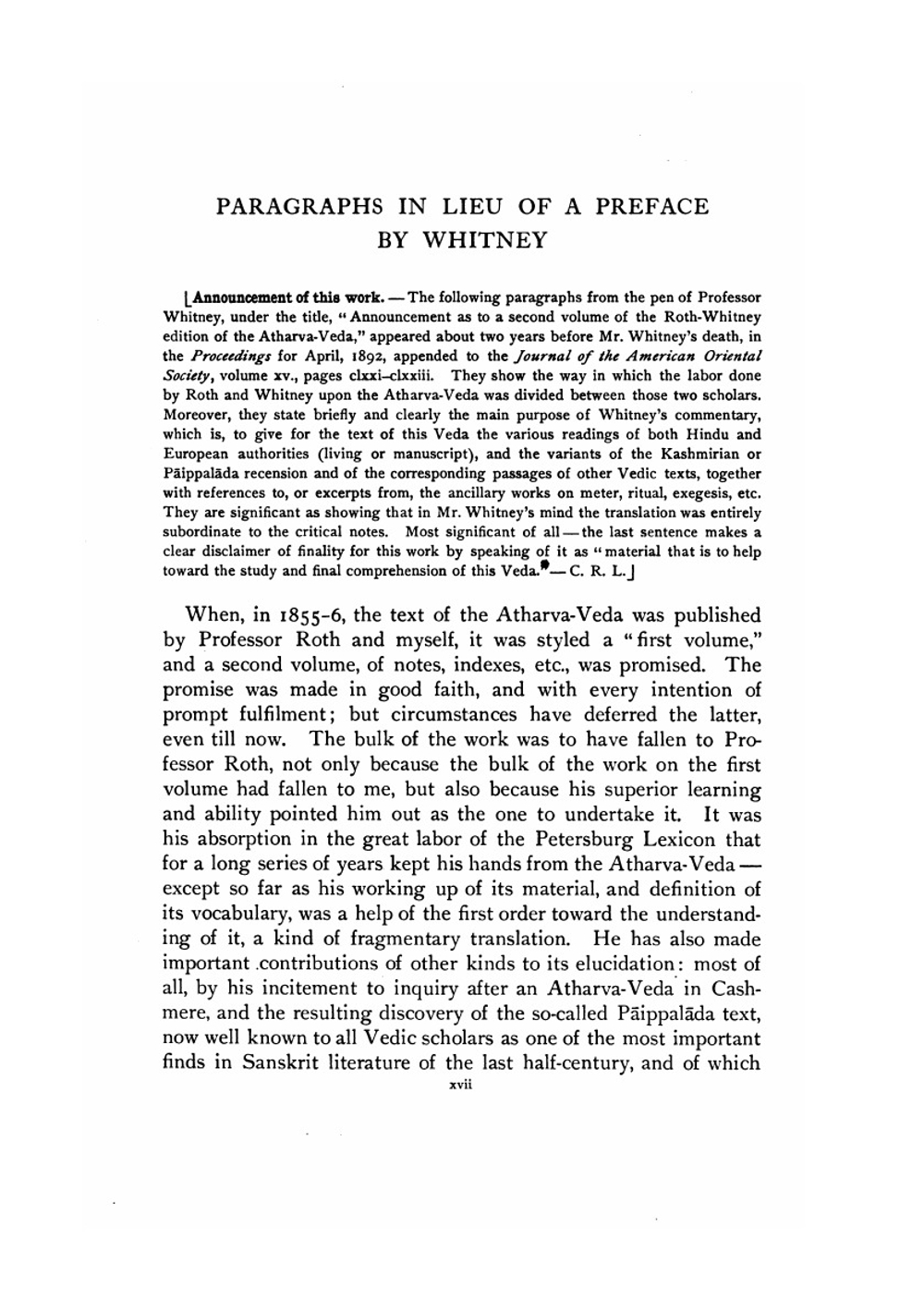 Atharva-Veda Samhita | W.D. Whitney