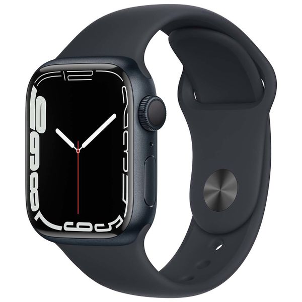 Умные часы Apple Watch Series 7 41mm Aluminium with Sport Band, темная ночь (MKMX3)