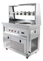 Фризер для жареного мороженого Foodatlas KCB-1Y (контейнеры, стол для топпингов, система контроля температуры)