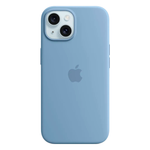 Силиконовый чехол с поддержкой MagSafe Apple Silicone Case для iPhone 15, Winter Blue (Зимняя синева)