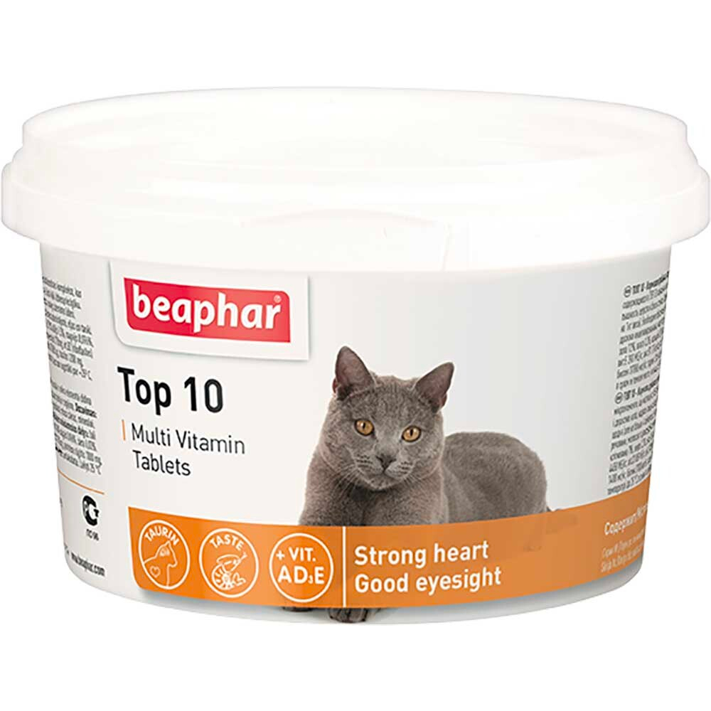 Витамины комплекс для кошек (Beaphar Top 10) 180 шт