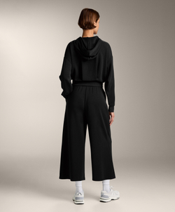 OYSHO Укороченные брюки с широкими штанинами с модалом, черный