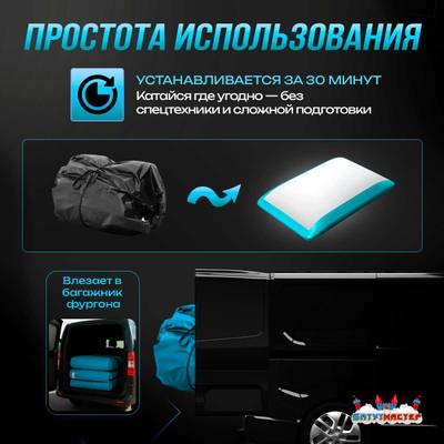 Надувная подушка «FreestyleBag» для фристайла и экстрим-прыжков, 15×11×3,5 м