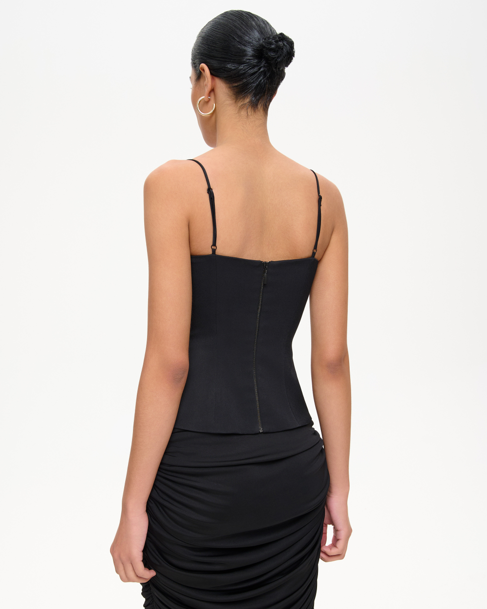 Топ корсетного типа из крепа