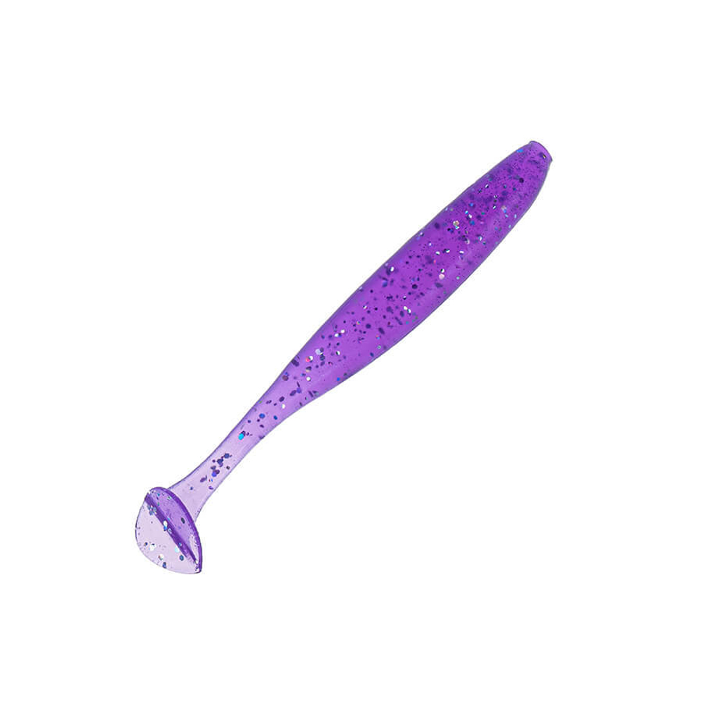 Приманка DS-SMOOTH 99мм-4шт, цвет (610) фиолетовый, блестки серебрянные