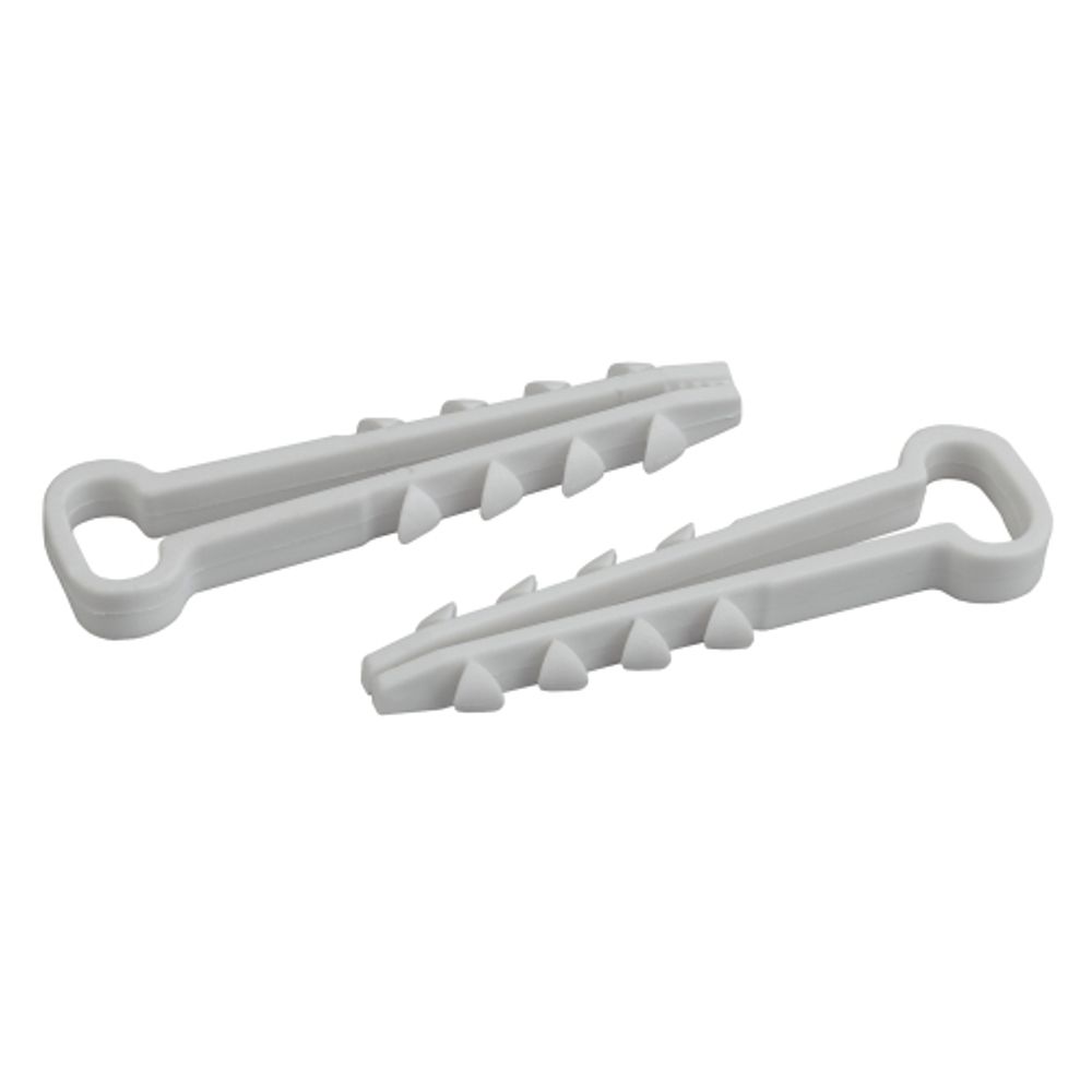 Хомут дюбельный ЭРА DXP-5-8-w-100 для плоского кабеля 5-8мм белый 100шт | Дюбель-хомуты