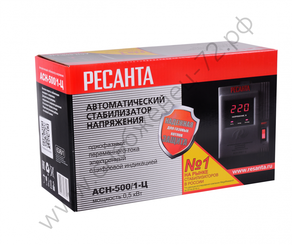 Стабилизатор напряжения РЕСАНТА АСН-500/1-Ц