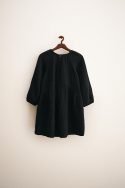 ZARA TIMELESS — ПЛАТЬЕ ИЗ МУСЛИНА, ЧЕРНЫЙ