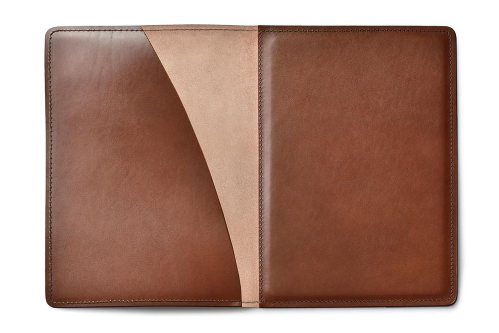 Папка "НА ПОДПИСЬ" ЛЮКС из кожи Full Grain Toscana Tan