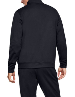 Мужская теннисная кофта Under Armour Sportsyle Tricot Jacket - black/onyx white