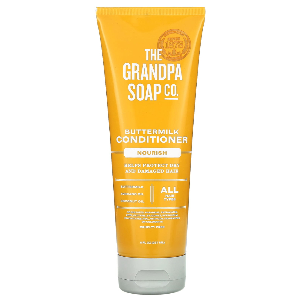 The Grandpa Soap Co., кондиционер с пахтой, питательный, для всех типов волос, 237 мл (8 жидк. унций)
