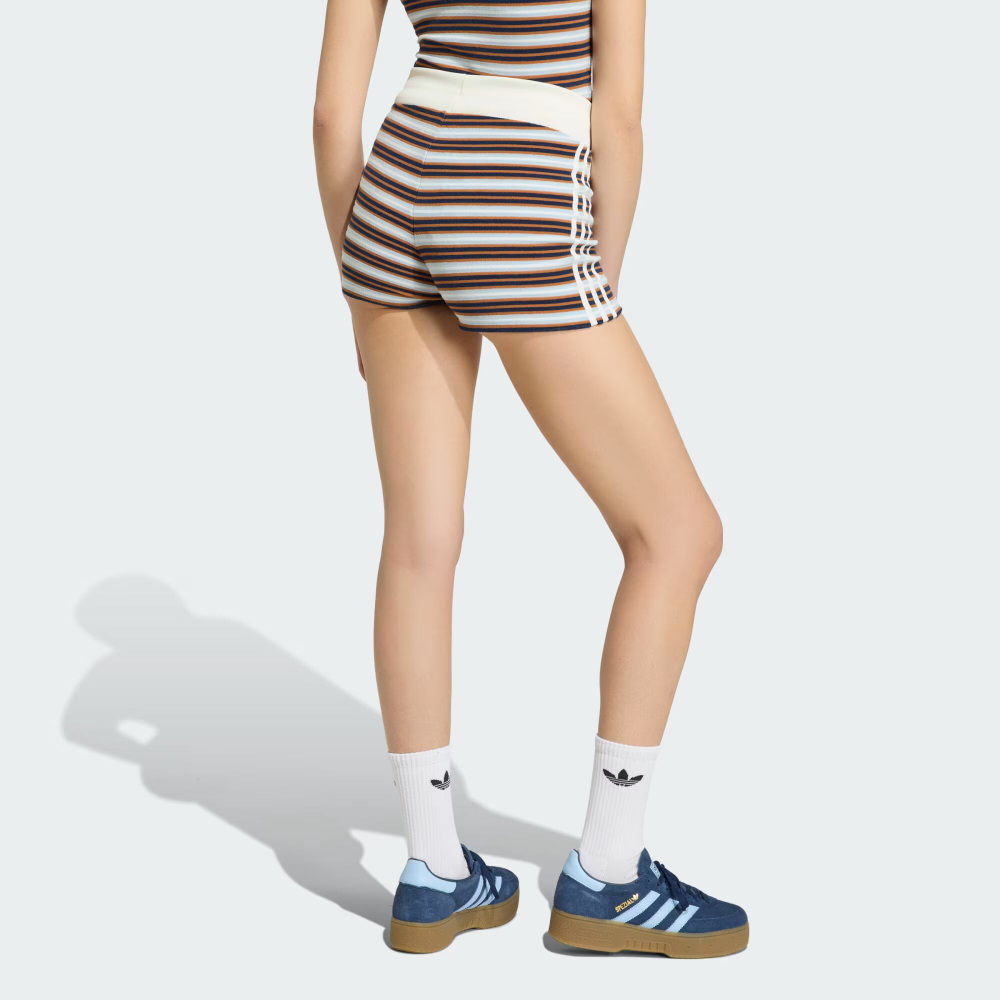 ШОРТЫ-БОТИНКИ ADIDAS ORIGINALS SUMMER GLOW С ПОЛОСКАМИ - ADIDAS