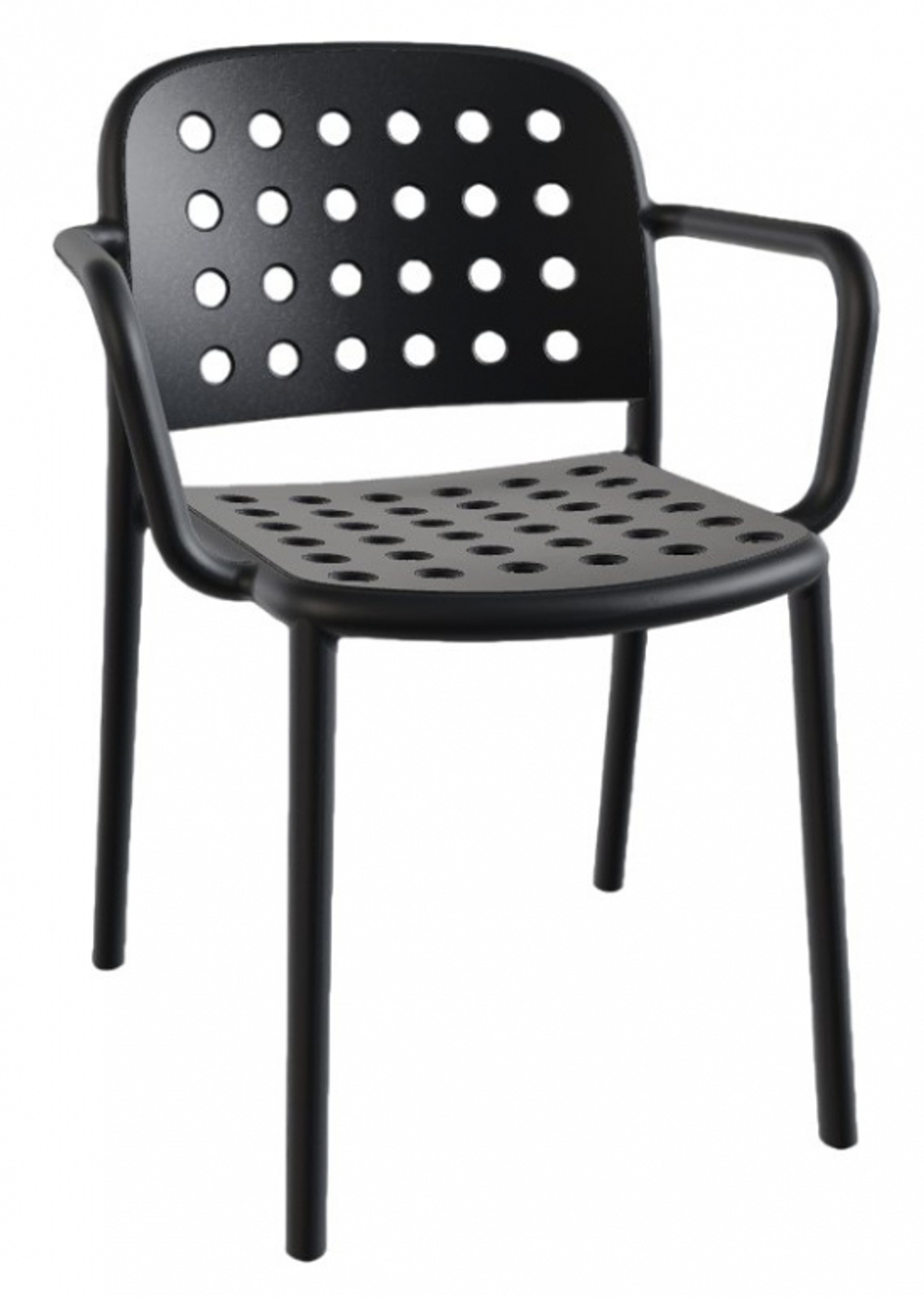 Кресло пластиковое Papatya Bomonti-K, антрацит