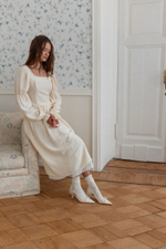 Подъюбник c рюшей, Айвори