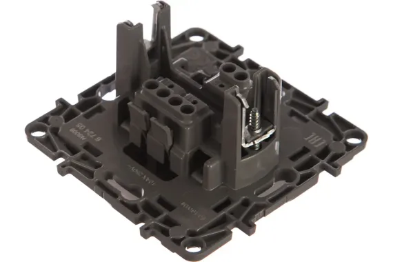 Выключатель Legrand Etika 1-клавишный проходной алюминий 25619