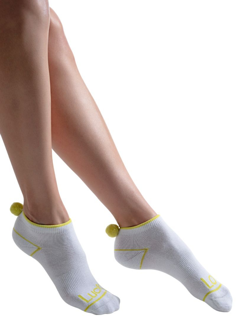 Теннисные носки Lucky in Love Pom Low Cut 3P - White