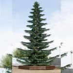 Уличная ствольная елка со скамейкой "Лесная" (Литая хвоя) от 6 м до 18 м