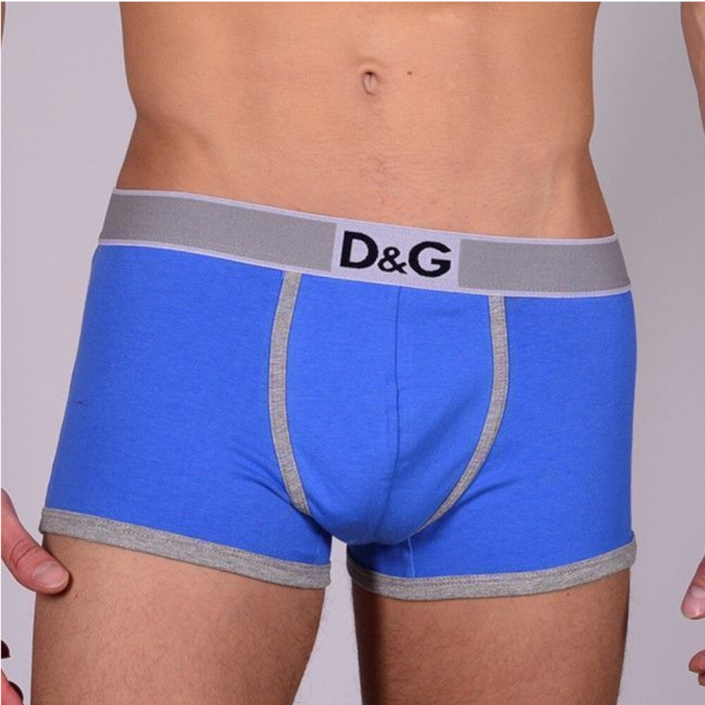 Мужские трусы боксеры синие D&G Blue Boxer