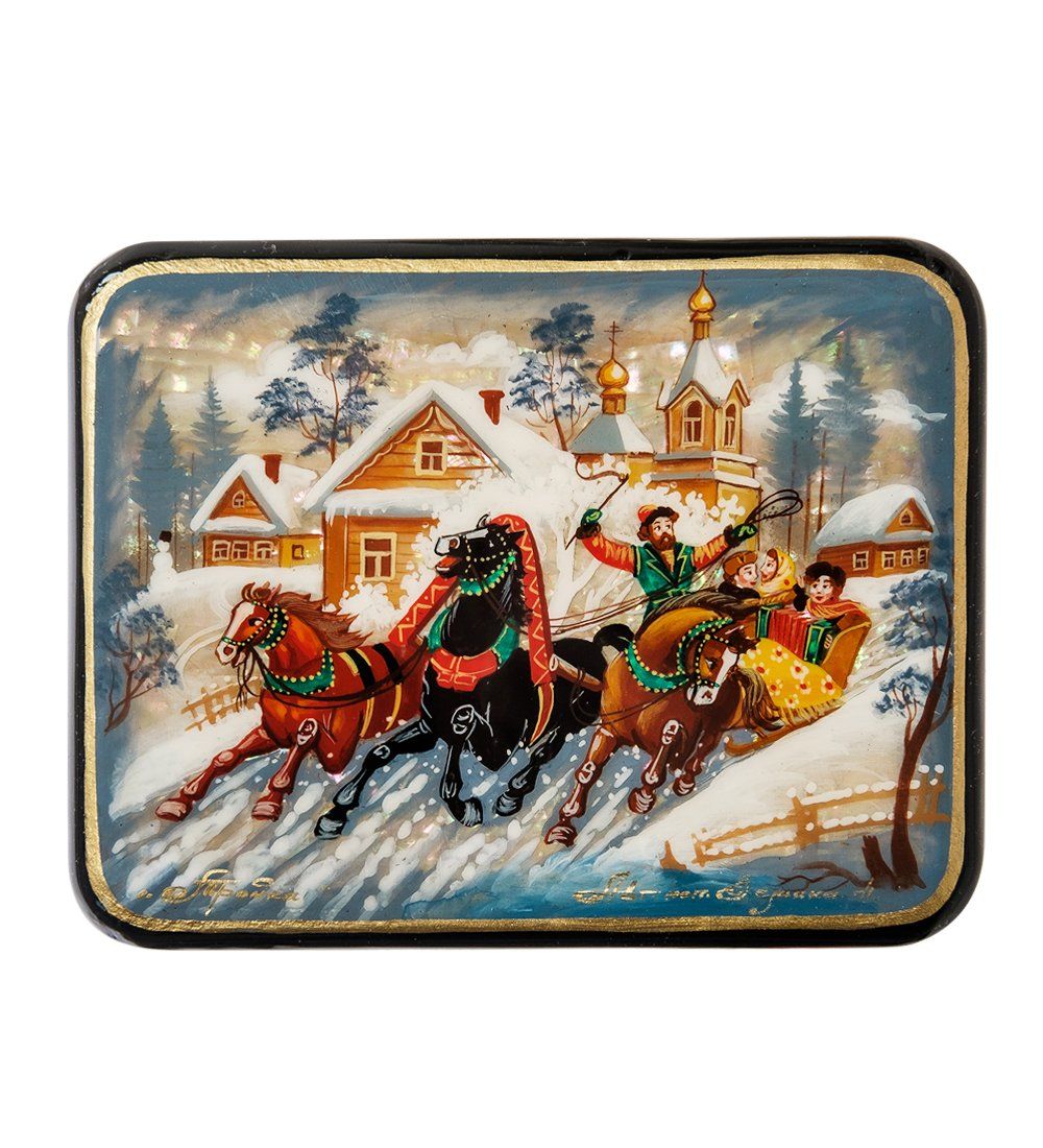 Народные промыслы ШК-55/126 Шкатулка «Тройка»