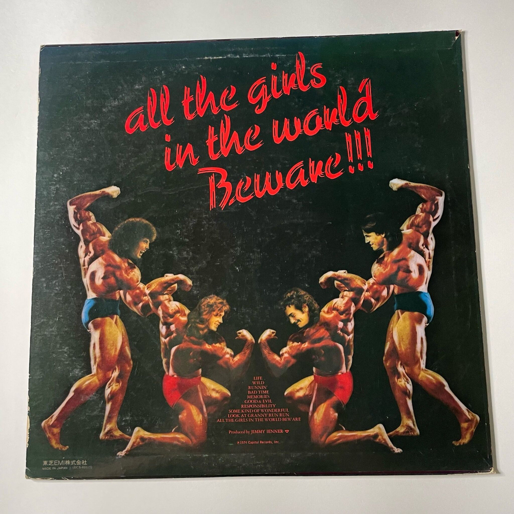 Винтажная виниловая пластинка LP Grand Funk Railroad All The Girls In The World Beware (Japan 1975) (No Obi)