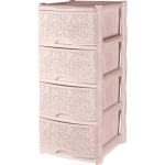 Комод Keeplex Fiori четырехсекционный 48х94,5см бежевый топаз