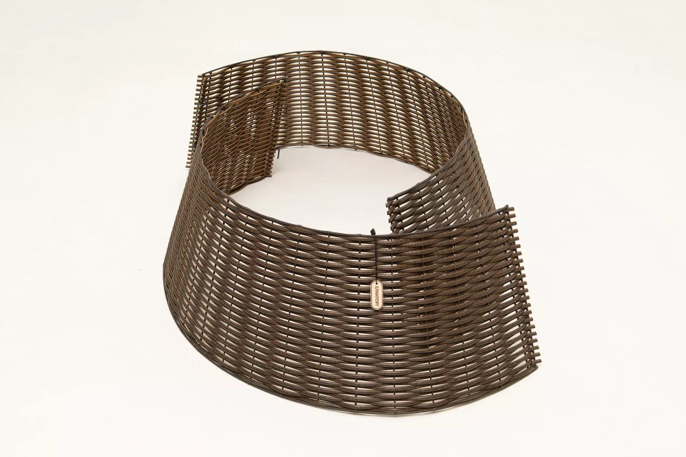 Корзина под елку Премиум Царская Лоза 87 см., разборная, лесной орех, ЕлкиТорг (87-222)