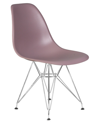 Стул обеденный DOBRIN DSR, ножки хром, цвет сиреневый (P-04)