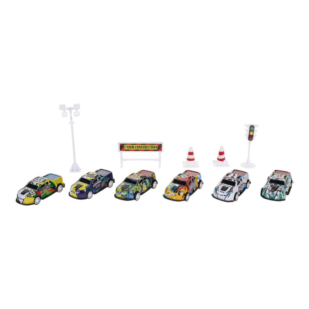 Набор машин 6шт, коробка 598-681