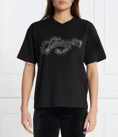 Футболка BOYFRIEND SCATTER DIAMANTE Juicy Couture - черный(JCWCT24334)
