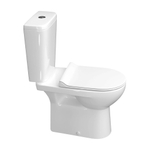 Унитаз-компакт "Альбано" R Slim безободковый (ниж.подв.,гор. выпуск, сид.полип.2кн.арм.) КЕРАМИН