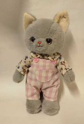 Yumşaq oyuncaq \ Мягкая игрушка \ Soft toys Pişik (çəhrayı damalı paltarlı)