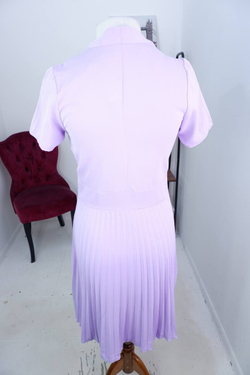 Платье с юбкой плиссе, визуально 42 размер