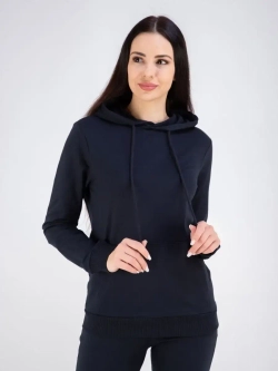 Худи без начеса с капюшоном однотонное модное