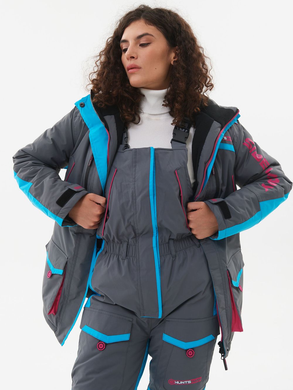 Костюм зимний Женский Siberia Lady ткань Breathable цвет Серый/Голубой