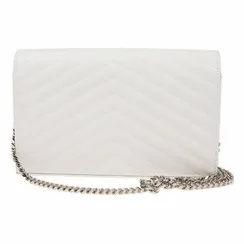 Клатч Saint Laurent Monogram Mini белый