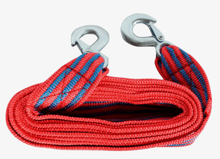 Трос буксира 5т/5м лента Россия красно-синий 2 крючка 2773