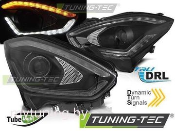 Передние фары Tube Light для Suzuki Swift IV (17-...) Black