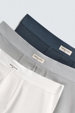 ZARA НАБОР ИЗ ТРЕХ ТРУСОВ-БОКСЕРОВ SOFT, РАЗНОЦВЕТНЫЙ