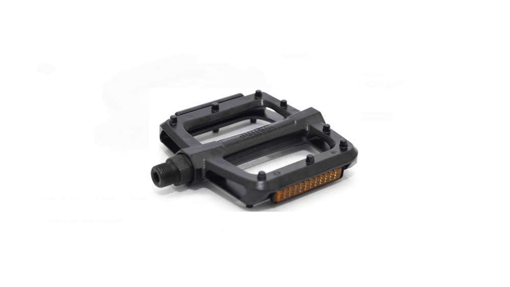 Педали Wellgo PLATFORM алюминиевые, 112x100x26мм, резьба 9/16", полимерные подшипники, черные