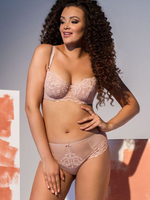 Тоненькие трусики-слипы с нежным кружевом (Размер: XXL) (Цвет: темно-синий)