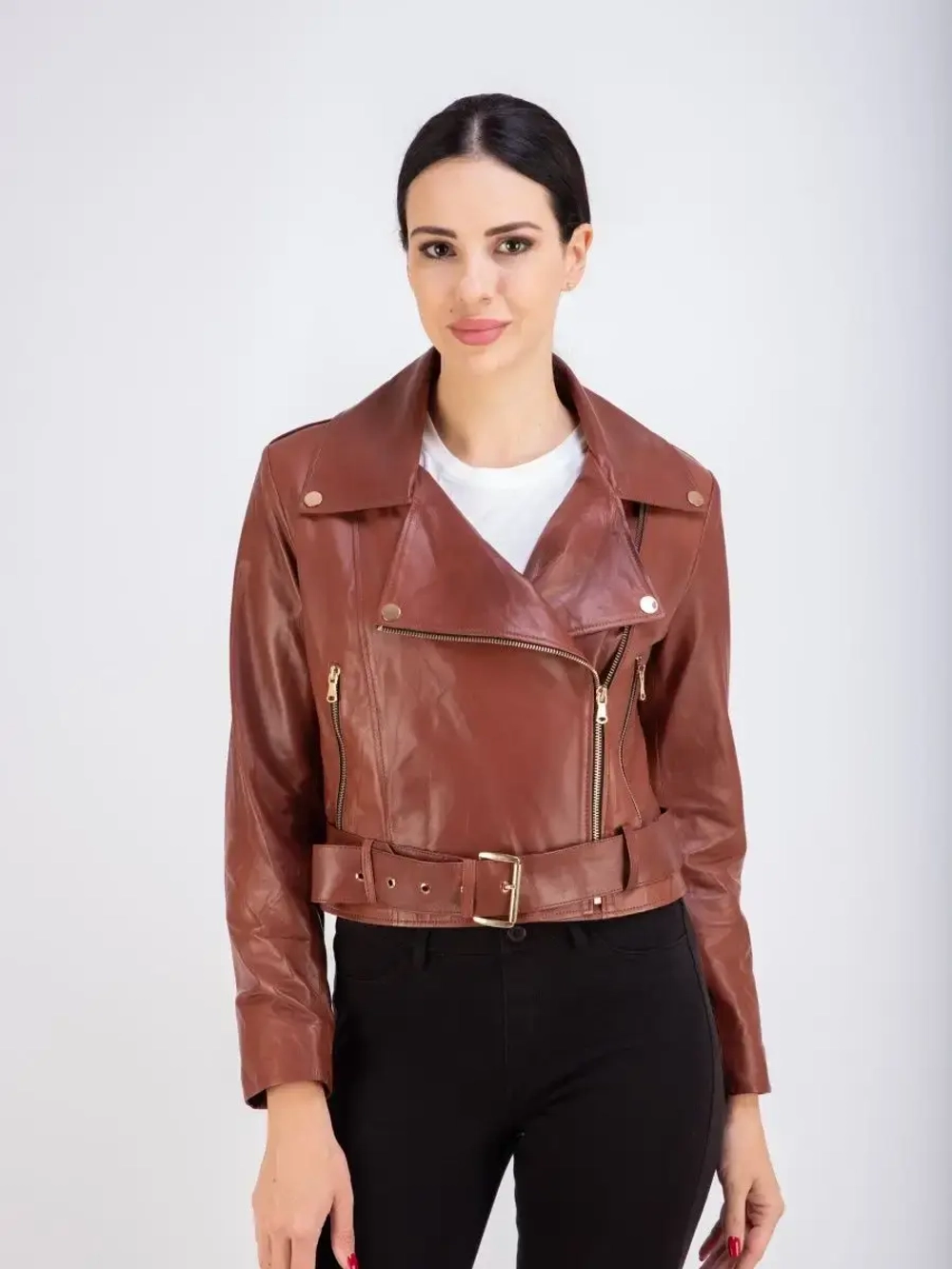 Косуха женская натуральная куртка кожаная Турция