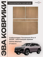 Коврики-трансформеры ЭВА в багажник авто для Volkswagen Teramont Pro II (25-н.в.) China Market (7 мест)