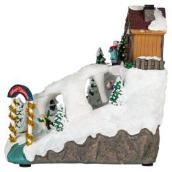 Светодиодная новогодняя фигура ЭРА EFIS-S06 композиция Лыжня мультиколор 3*АА 22*14*22 см