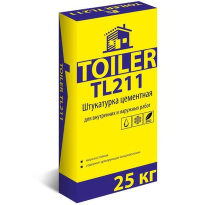 Штукатурка Цементная "Toiler TL211" 25кг