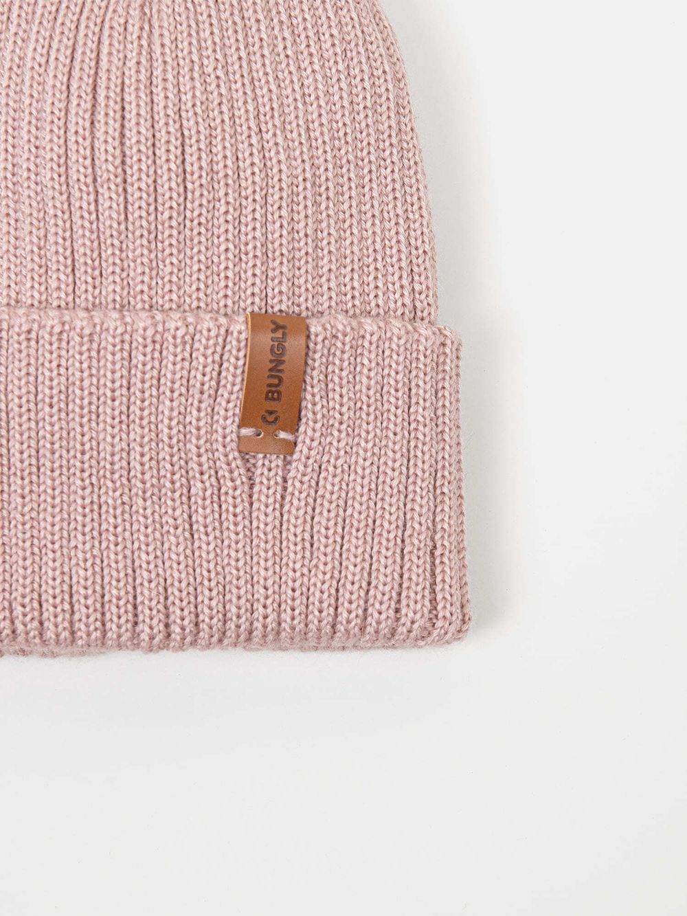 Шапка свечка из смесовой шерсти однослойная "Пудра"