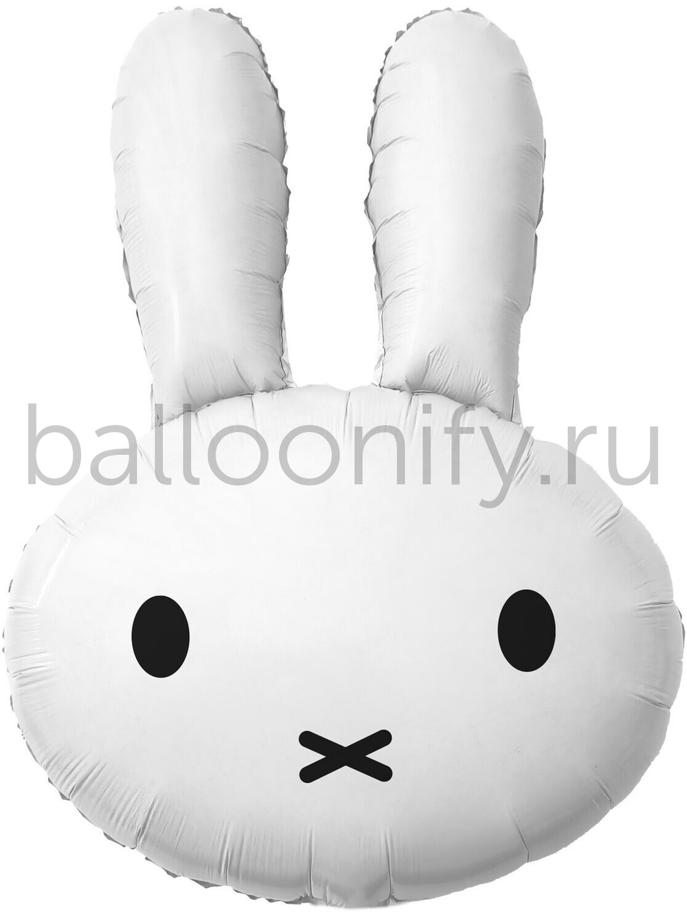 Шар (31''/79 см) Фигура, Белый Зайка, 1 шт. в уп.