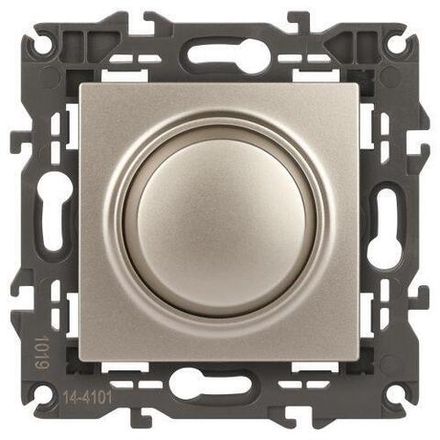 Светорегулятор поворотно-нажимной 400ВА 230В 14-4101-04 Elegance шампань ЭРА Б0034342