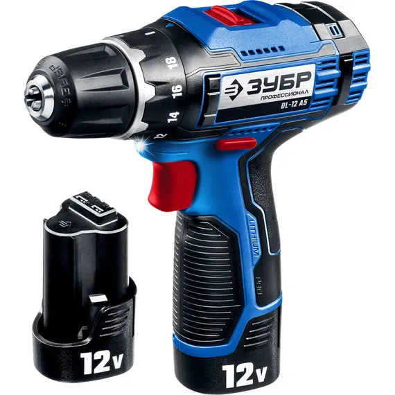 Аккумуляторный шуруповерт "ЗУБР" DL-12 A5